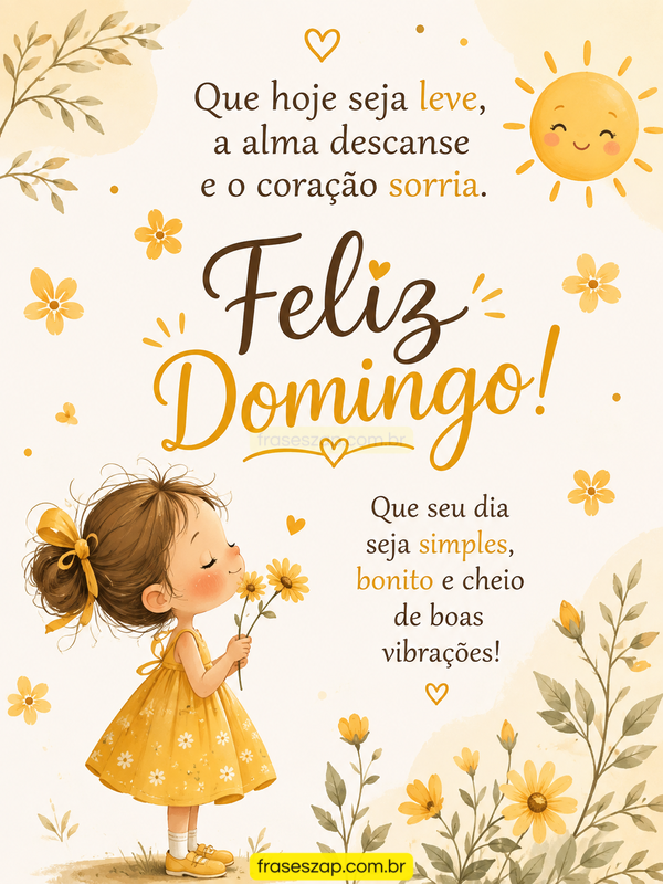 Imagem de domingo para compartilhar no WhatsApp