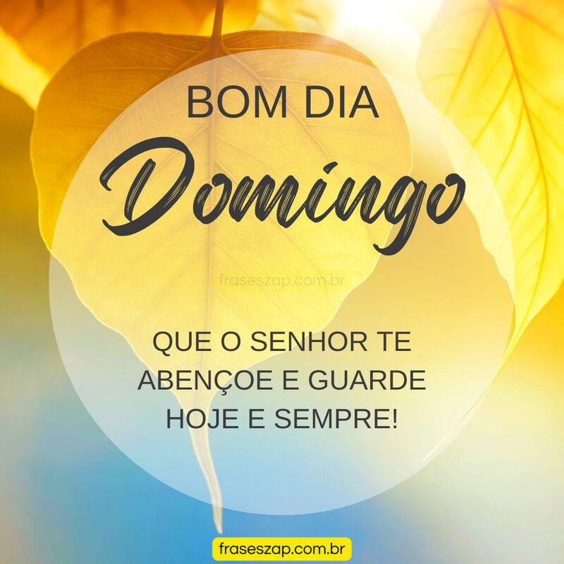 Imagem de domingo para compartilhar no WhatsApp