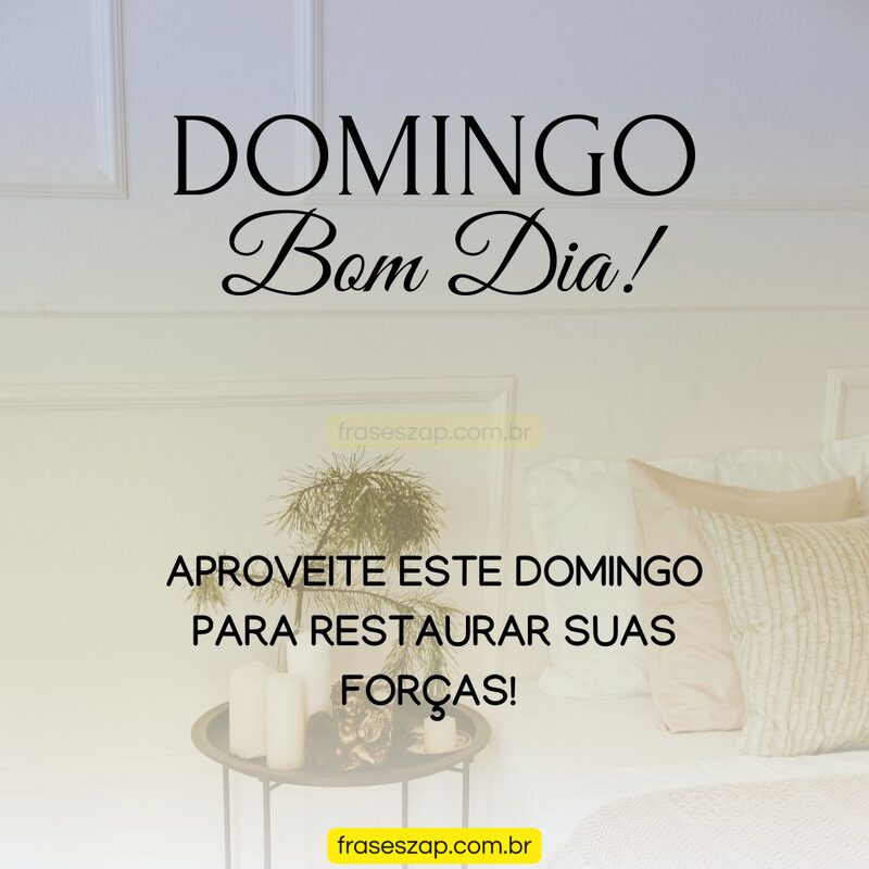 Imagem de domingo para compartilhar no WhatsApp