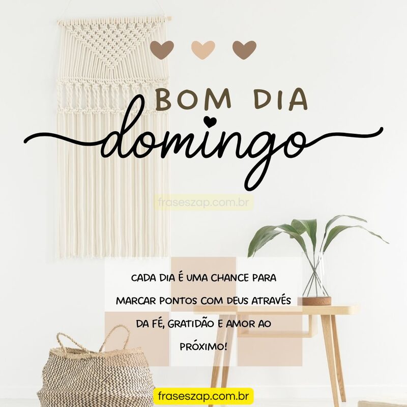 Imagem de domingo para compartilhar no WhatsApp