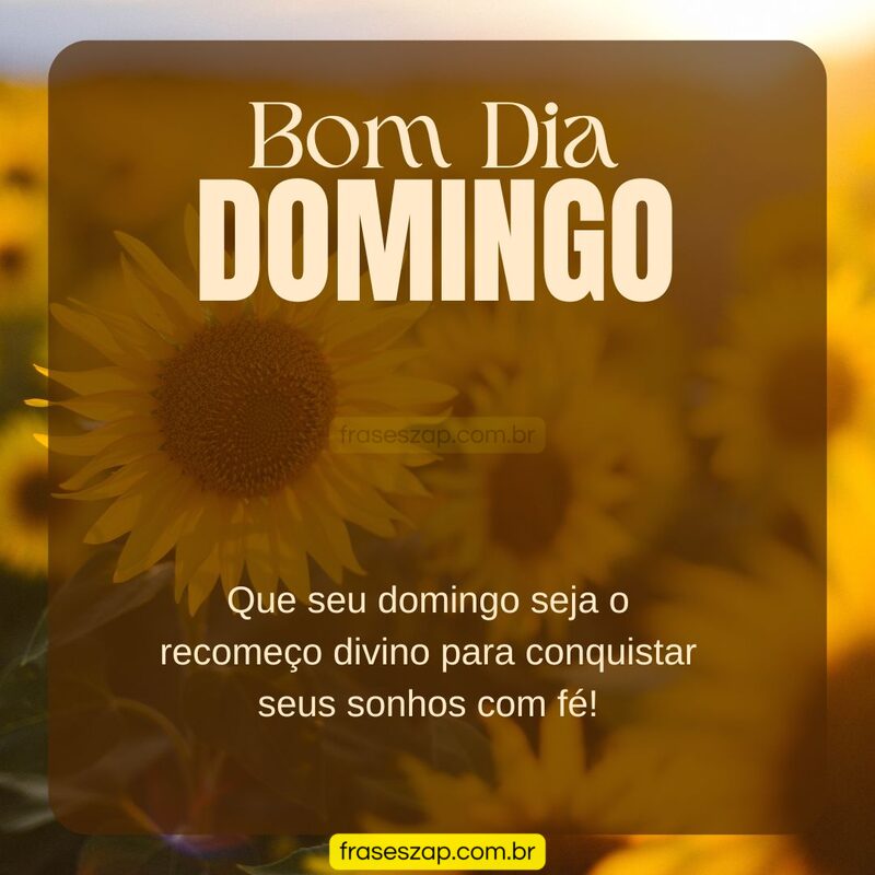 Imagem de domingo para compartilhar no WhatsApp