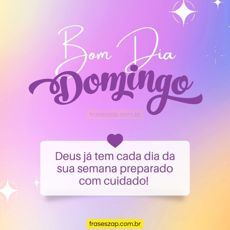 Imagem de domingo para compartilhar no WhatsApp