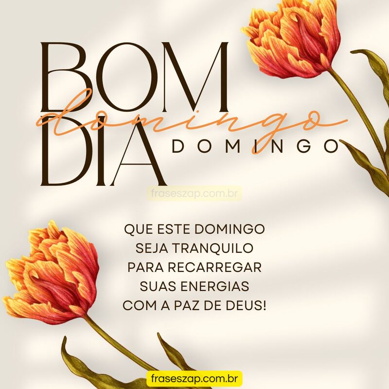 Imagem de domingo para compartilhar no WhatsApp