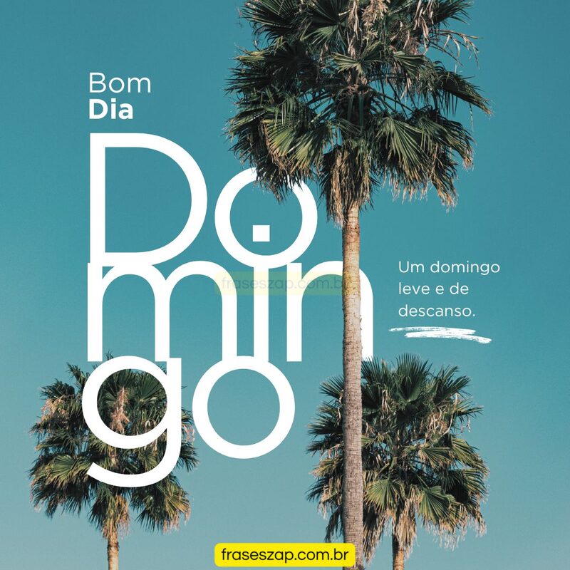 Imagem de domingo para compartilhar no WhatsApp