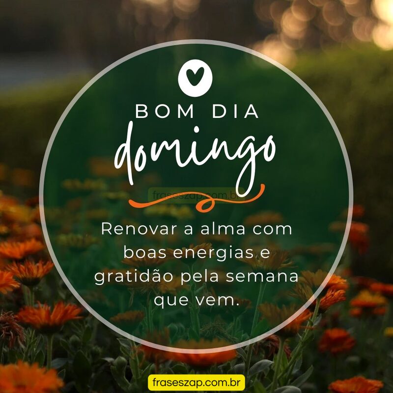 Imagem de domingo para compartilhar no WhatsApp