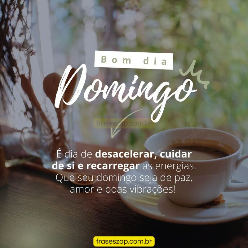 Imagem de domingo para compartilhar no WhatsApp
