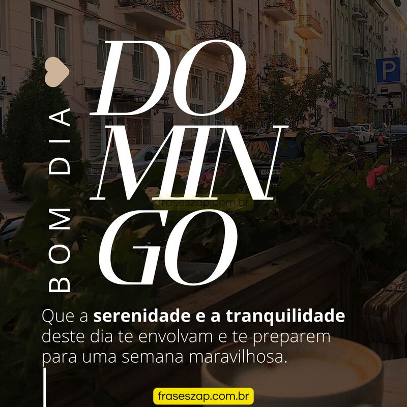Imagem de domingo para compartilhar no WhatsApp