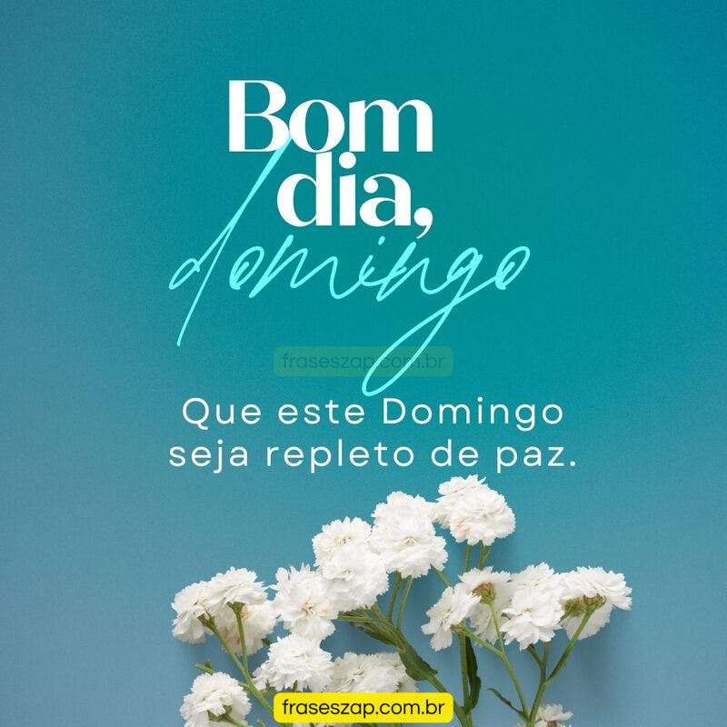 Imagem de domingo para compartilhar no WhatsApp