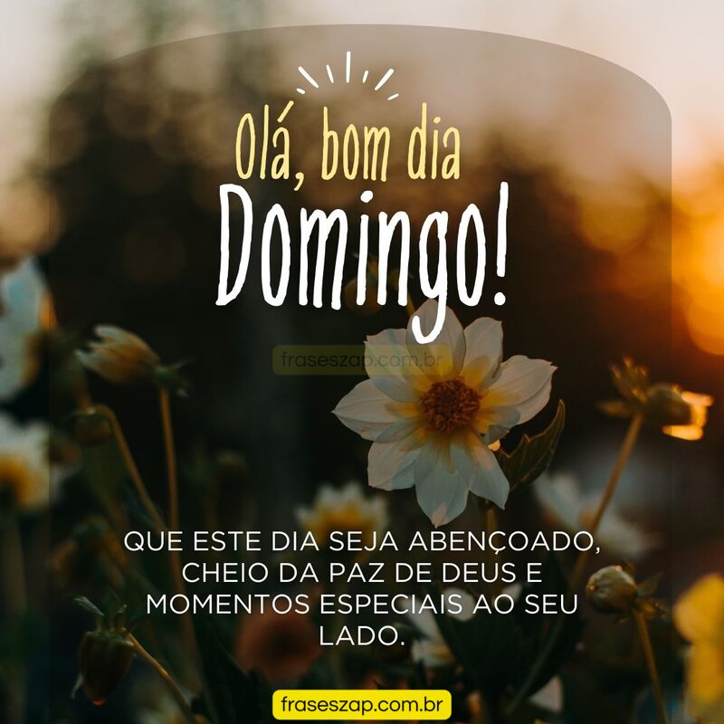 Imagem de domingo para compartilhar no WhatsApp
