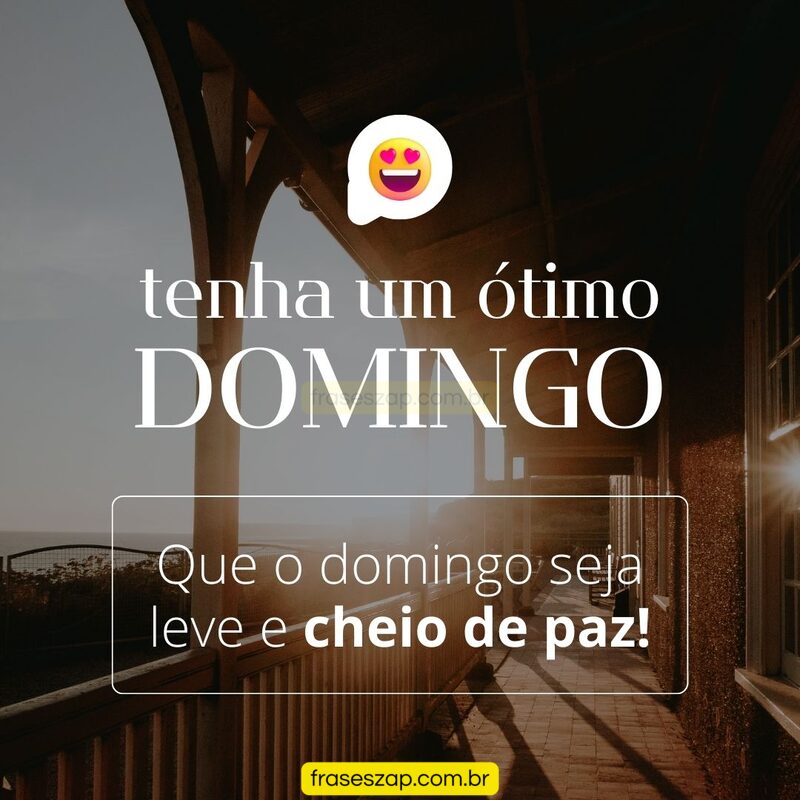 Imagem de domingo para compartilhar no WhatsApp