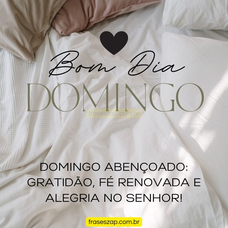 Imagem de domingo para compartilhar no WhatsApp