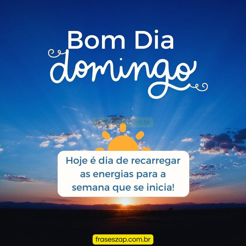 Imagem de domingo para compartilhar no WhatsApp