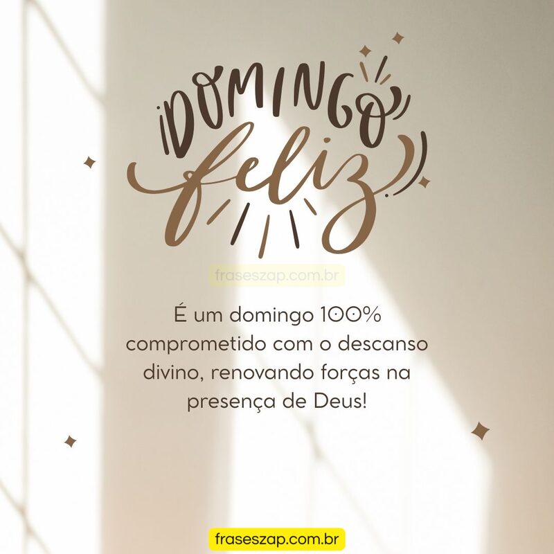 Imagem de domingo para compartilhar no WhatsApp