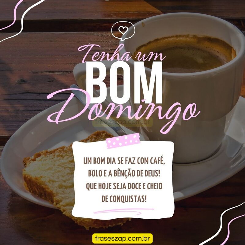 Imagem de domingo para compartilhar no WhatsApp