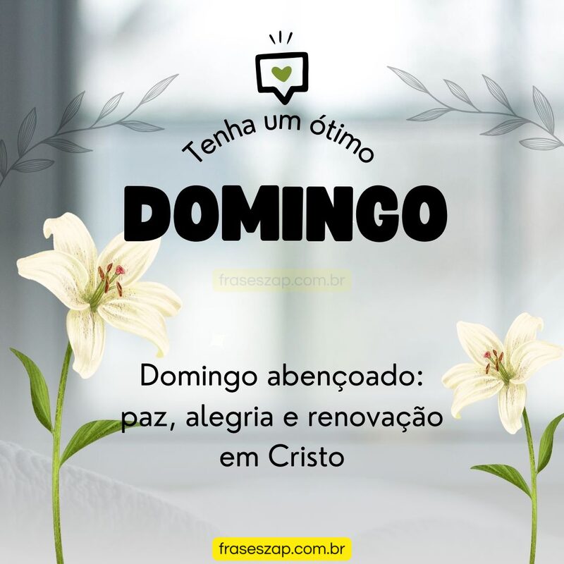 Imagem de domingo para compartilhar no WhatsApp