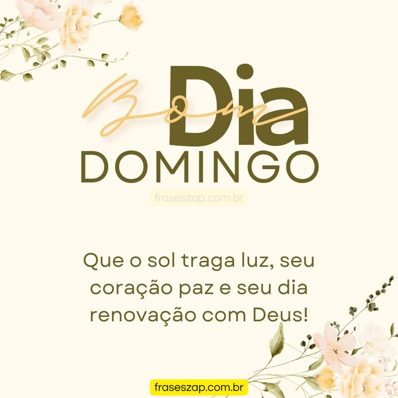 Imagem de domingo para compartilhar no WhatsApp