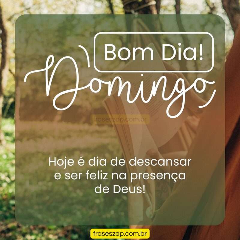 Imagem de domingo para compartilhar no WhatsApp