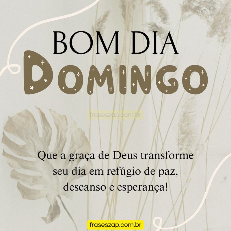 Imagem de domingo para compartilhar no WhatsApp