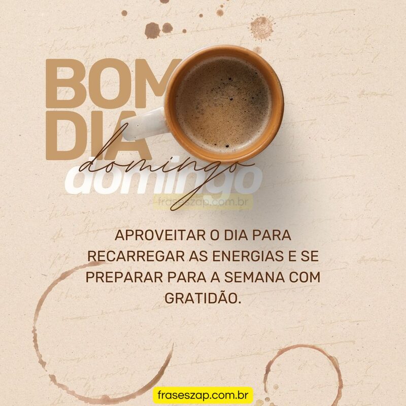 Imagem de domingo para compartilhar no WhatsApp
