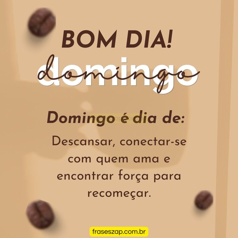 Imagem de domingo para compartilhar no WhatsApp
