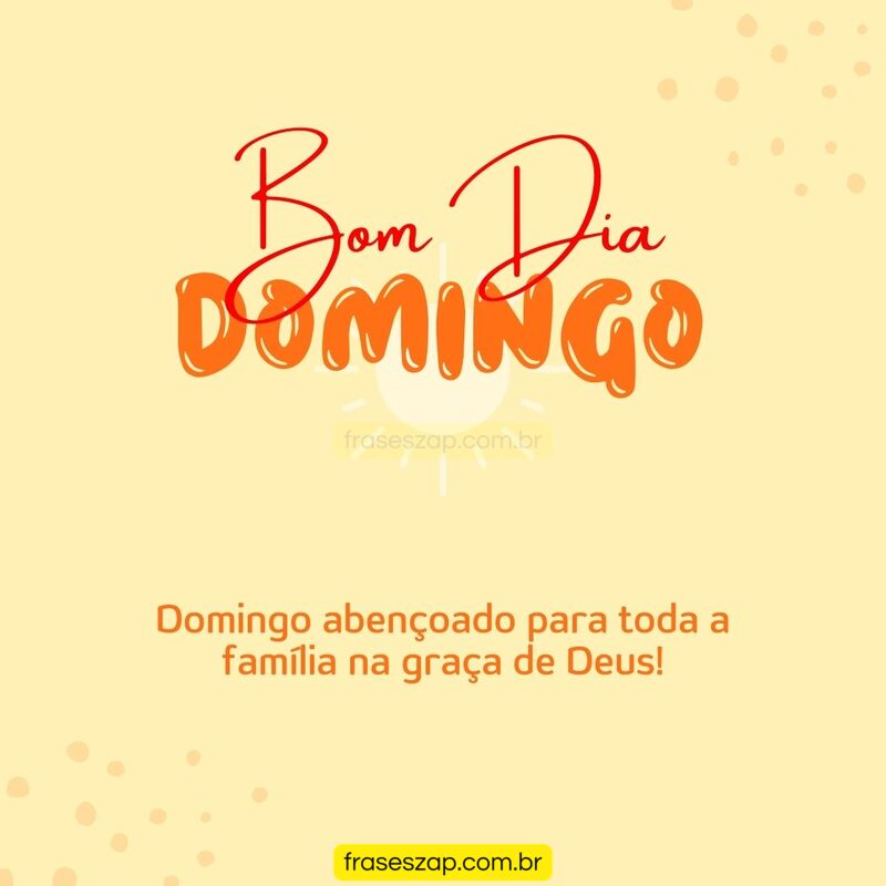 Imagem de domingo para compartilhar no WhatsApp