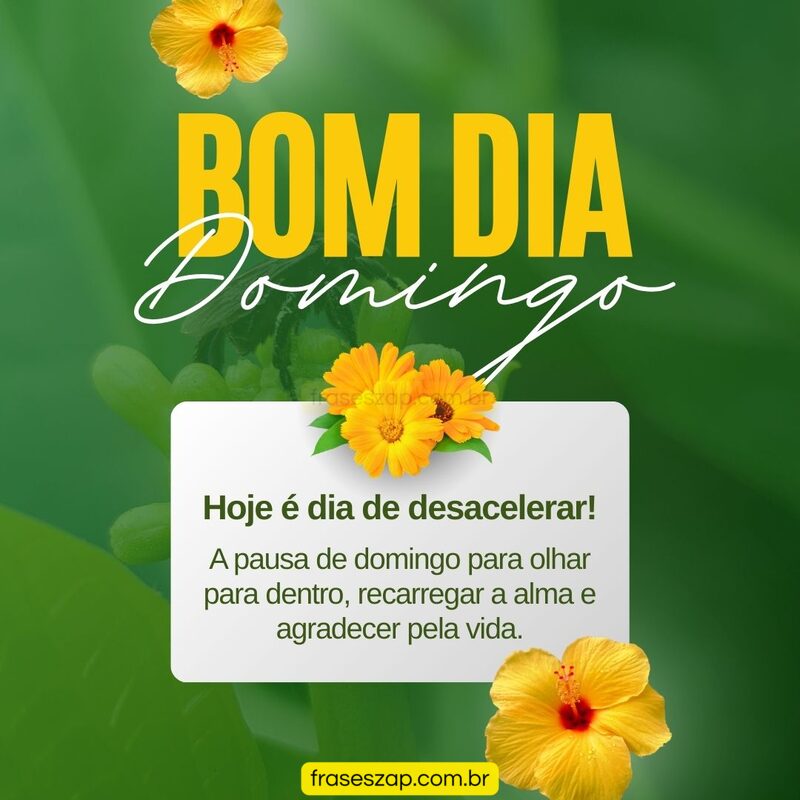 Imagem de domingo para compartilhar no WhatsApp