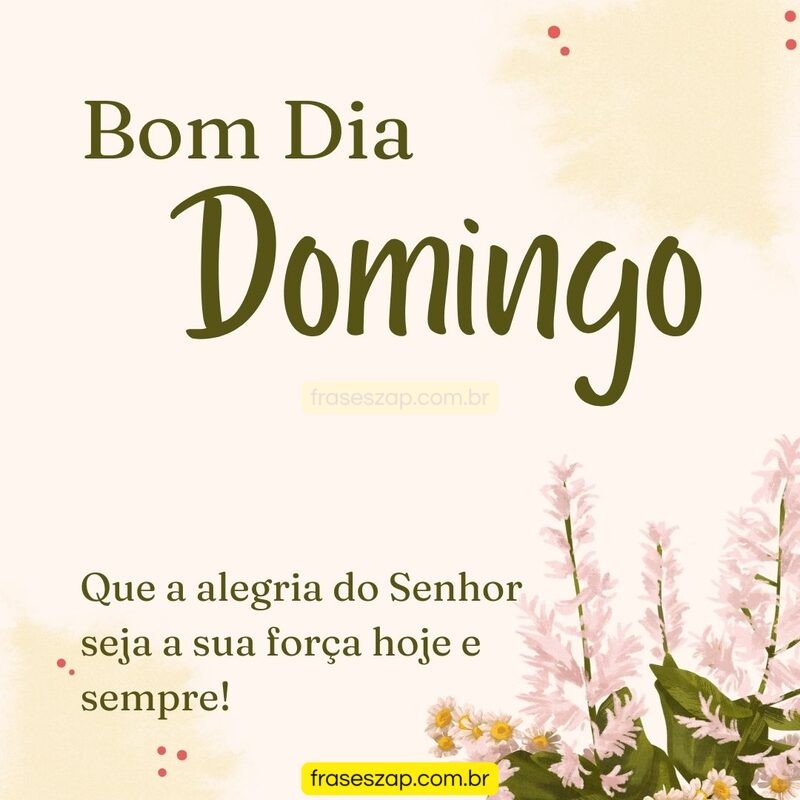 Imagem de domingo para compartilhar no WhatsApp