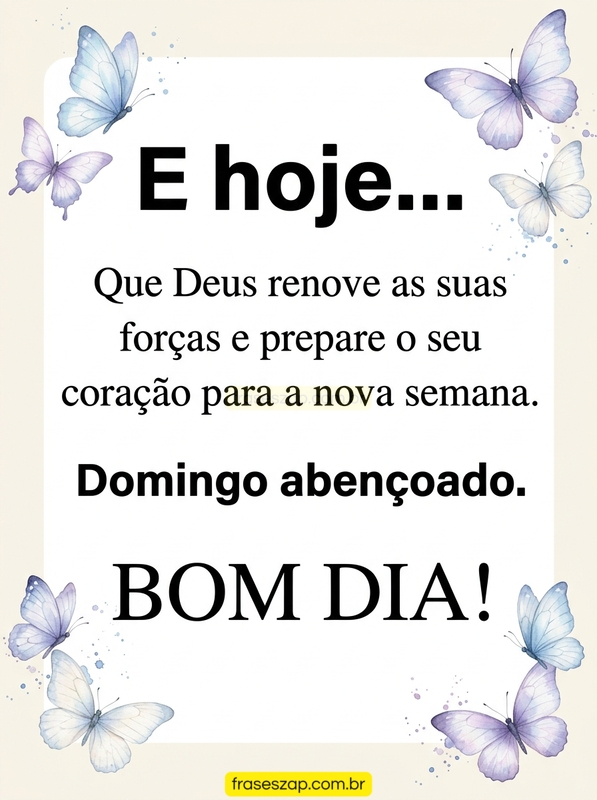 Imagem de domingo para compartilhar no WhatsApp