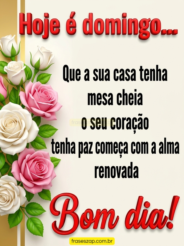 Imagem de domingo para compartilhar no WhatsApp