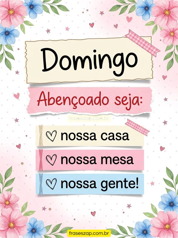 Imagem de domingo para compartilhar no WhatsApp