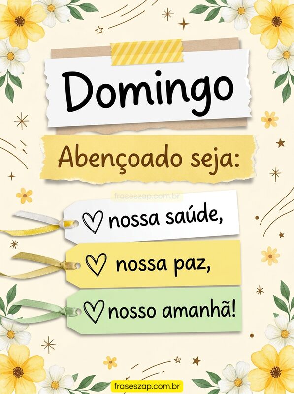 Imagem de domingo para compartilhar no WhatsApp