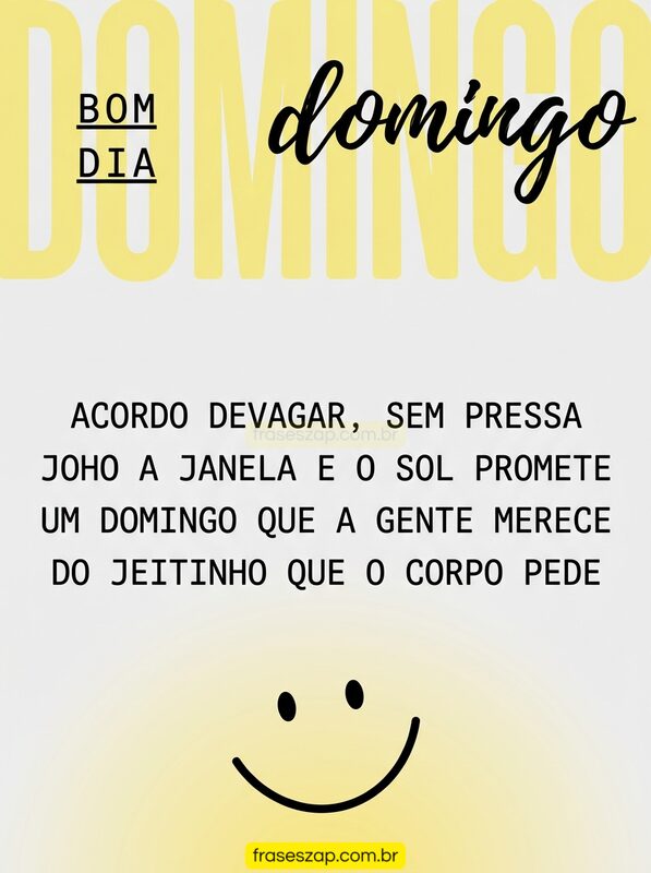 Imagem de domingo para compartilhar no WhatsApp