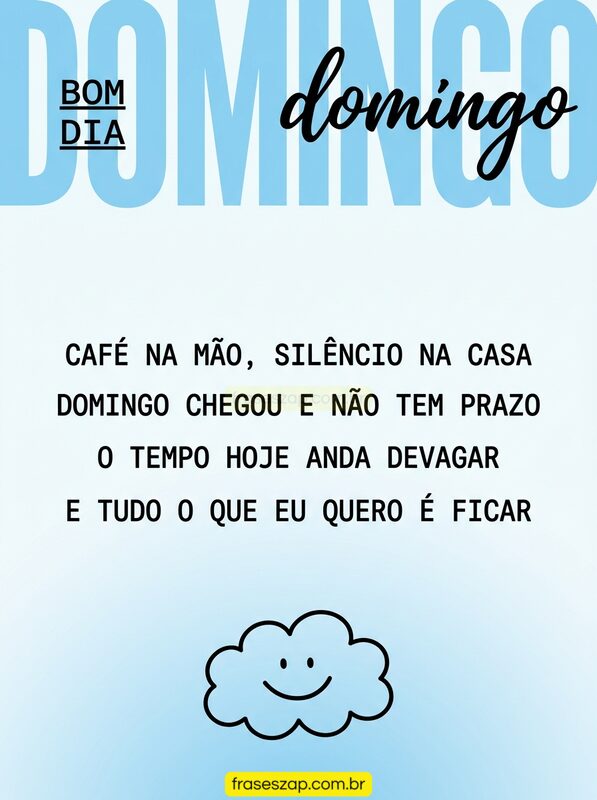 Imagem de domingo para compartilhar no WhatsApp