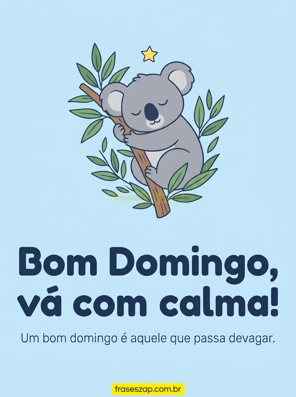 Imagem de domingo para compartilhar no WhatsApp