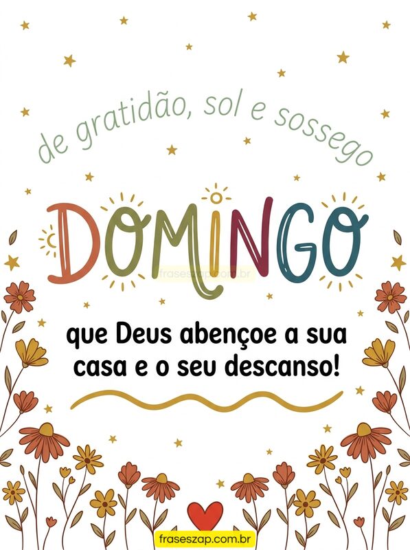 Imagem de domingo para compartilhar no WhatsApp