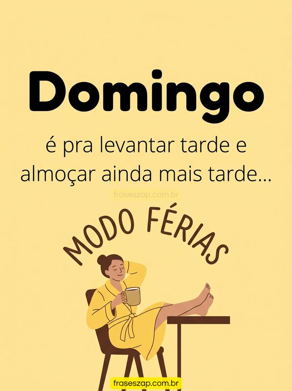 Imagem de domingo para compartilhar no WhatsApp