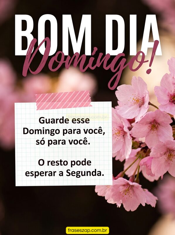 Imagem de domingo para compartilhar no WhatsApp