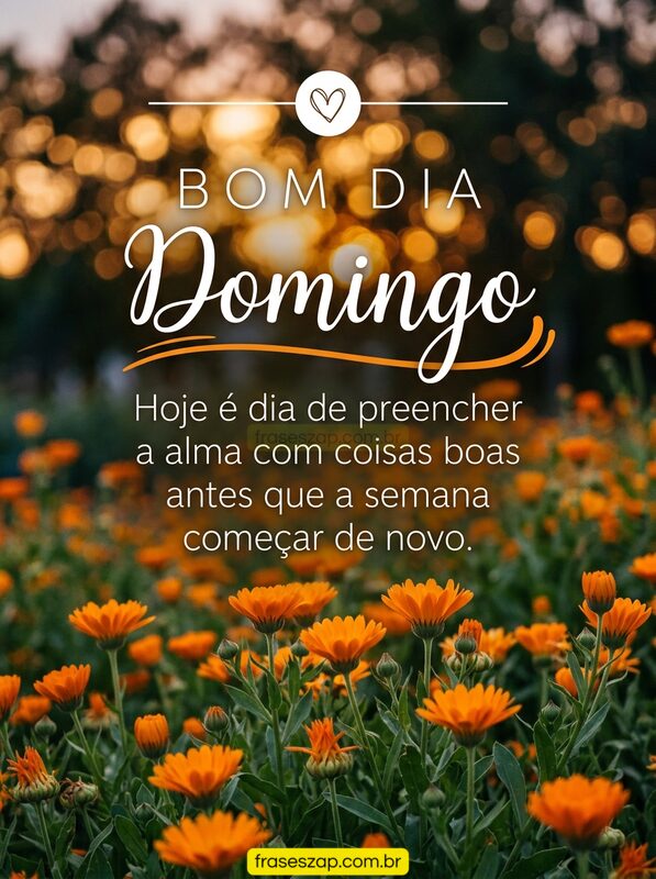 Imagem de domingo para compartilhar no WhatsApp