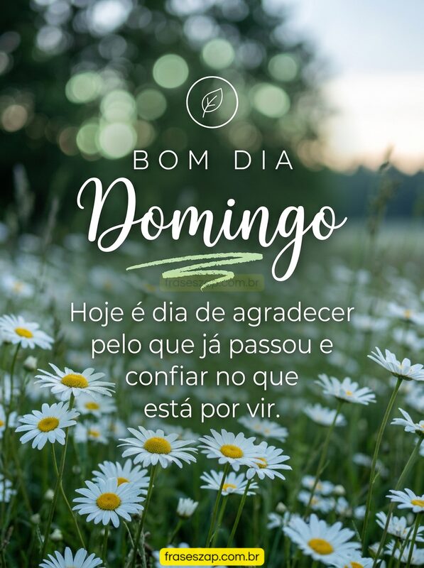 Imagem de domingo para compartilhar no WhatsApp
