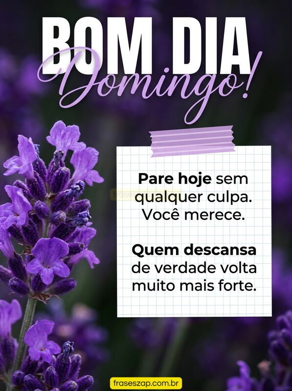Imagem de domingo para compartilhar no WhatsApp