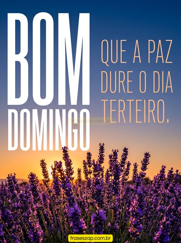 Imagem de domingo para compartilhar no WhatsApp