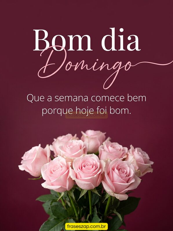 Imagem de domingo para compartilhar no WhatsApp