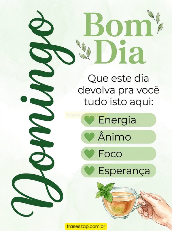 Imagem de domingo para compartilhar no WhatsApp