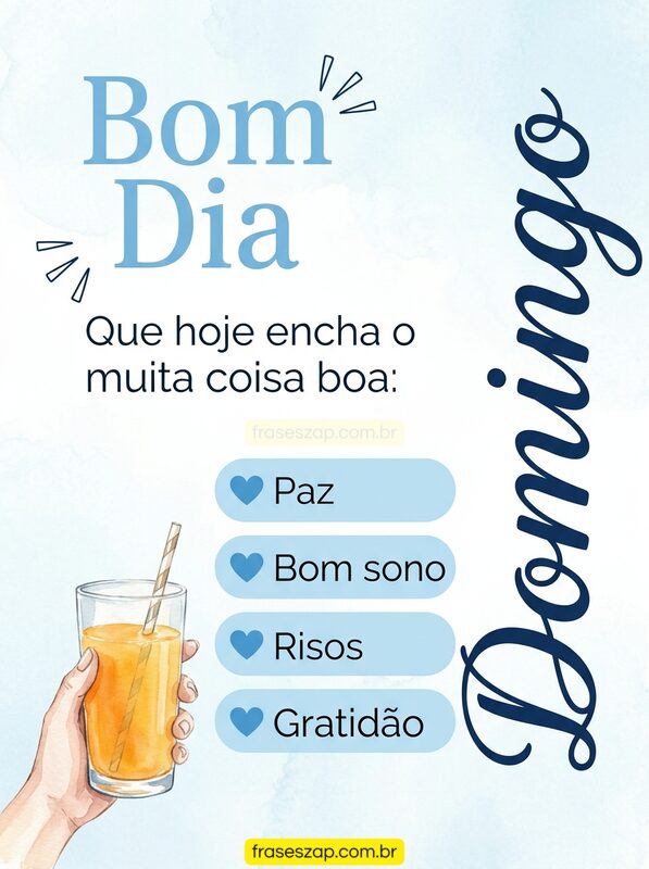 Imagem de domingo para compartilhar no WhatsApp