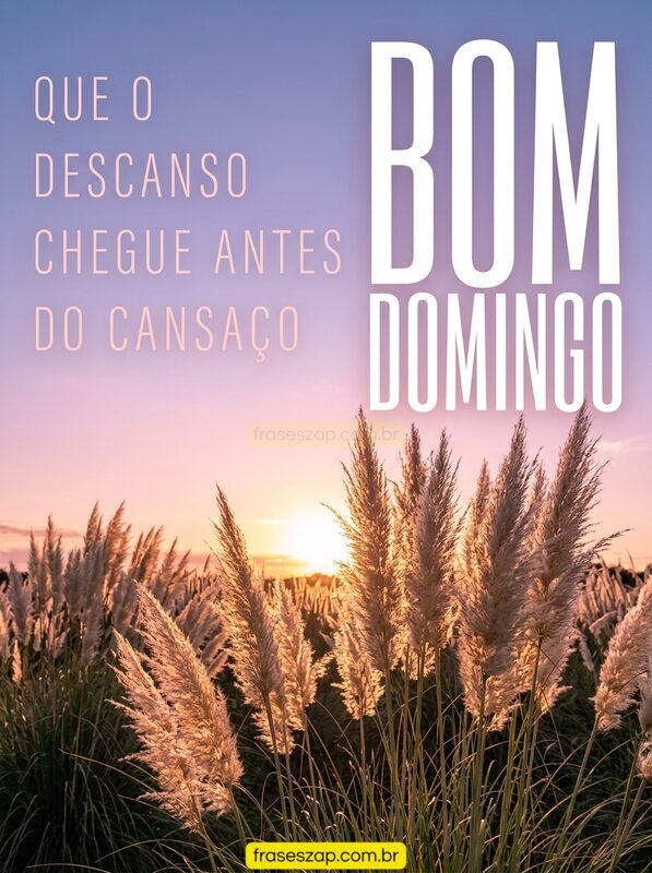 Imagem de domingo para compartilhar no WhatsApp