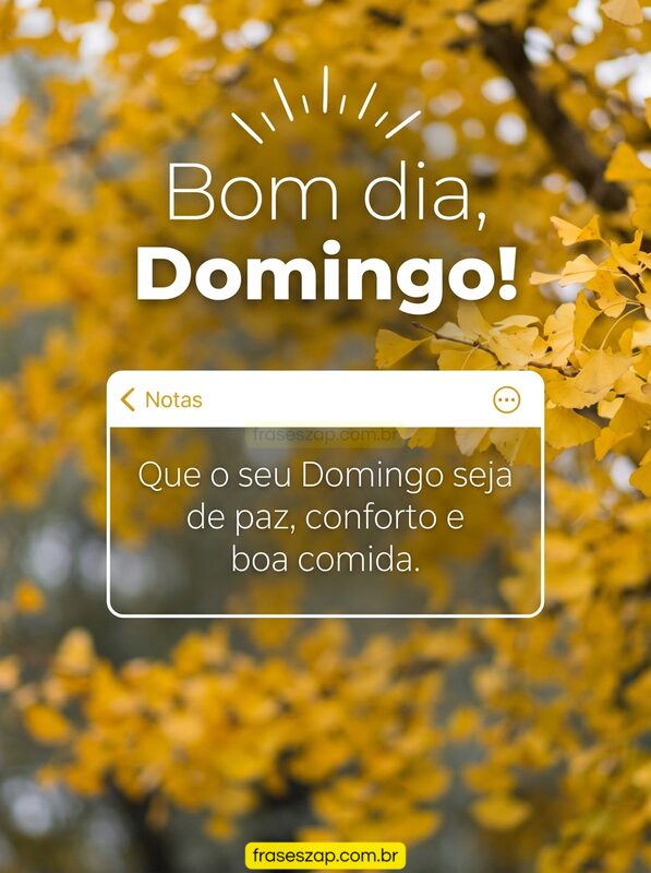 Imagem de domingo para compartilhar no WhatsApp