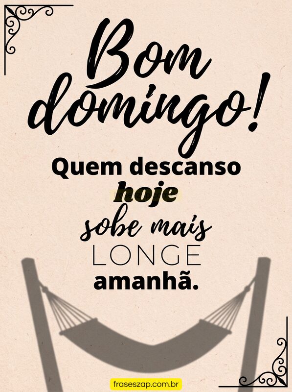Imagem de domingo para compartilhar no WhatsApp
