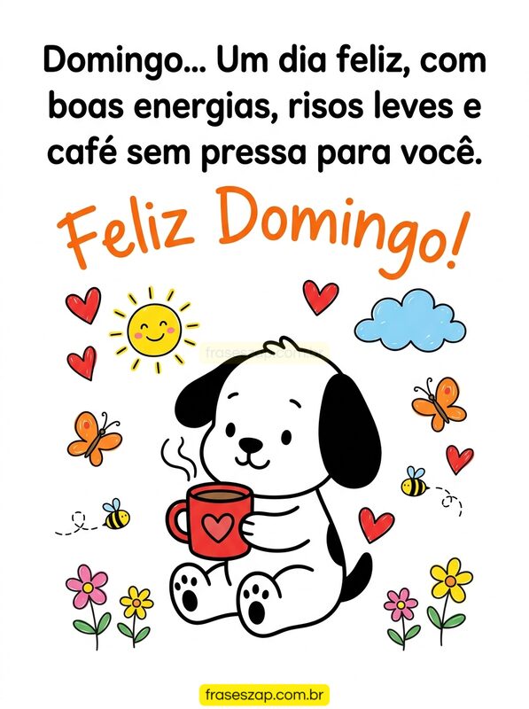 Imagem de domingo para compartilhar no WhatsApp
