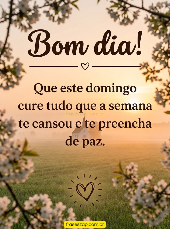 Imagem de domingo para compartilhar no WhatsApp
