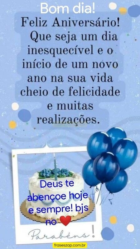 Imagem de feliz aniversário para compartilhar no WhatsApp